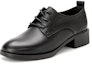 Order (Women) Aokang Retro British Round Toe Lace-Up High Heels 'Vintage Black' 1234314048