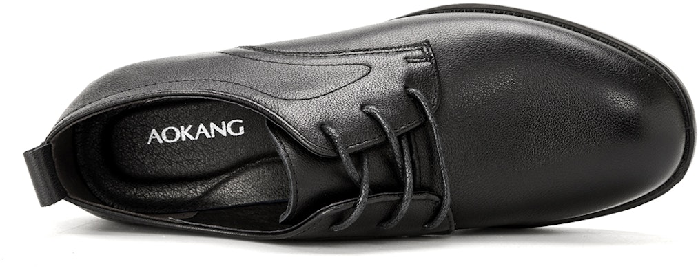 (W) Aokang Tacones Altos Retro Británicos Punta Redonda Cordones 'Negro Vintage' 1234314048 Shop (W) Aokang Tacones Altos Retro Británicos Punta Redonda Cordones 'Negro Vintage' 1234314048