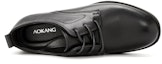 Shop (Women) Aokang Retro British Round Toe Lace-Up High Heels 'Vintage Black' 1234314048