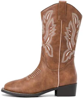 (Women) AOKANG Retro British Style Slip-On Short Boots, 4.3cm Thick Sole. 1234911019 (Women) AOKANG Retro British Style Slip-On Short Boots, 4.3cm Thick Sole. 1234911019