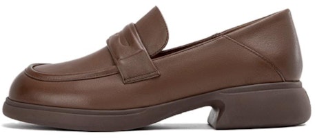 (Women) Aokang Retro Versatile Loafer 'Brown Leather' 1234414032 (Women) Aokang Retro Versatile Loafer 'Brown Leather' 1234414032