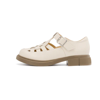 (W) Aokang Roman Hollow-Out Casual Sneaker 'Beige'