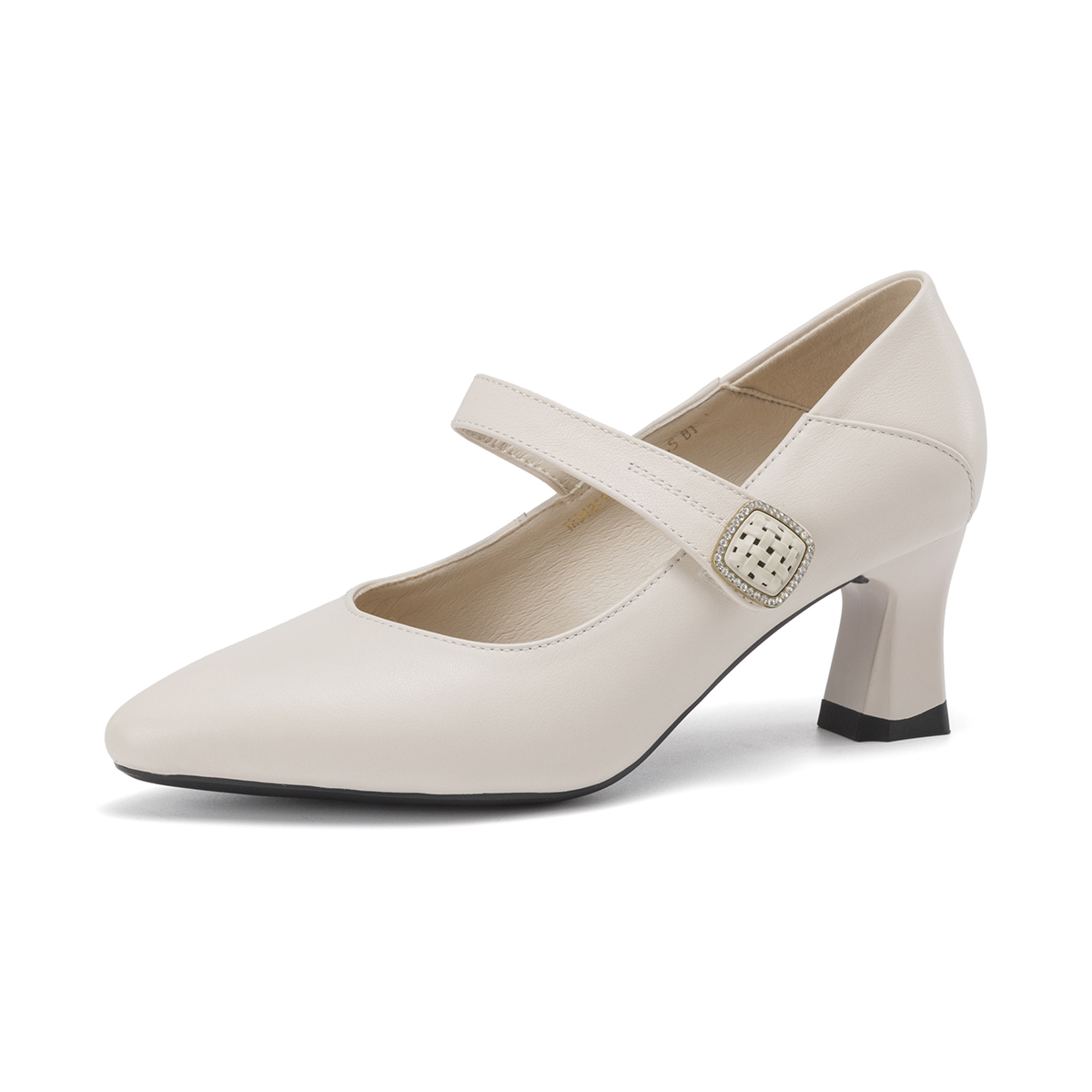 (W) Aokang Round Toe Buckle CMFT Chunky High Heels 6cm 'Top Grain Leather' 圖 7