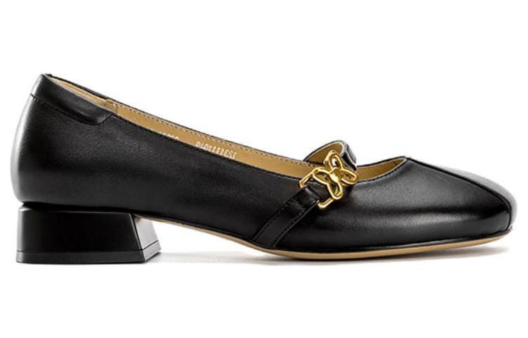 Order (W) 아오캉 둥근코 캐주얼화 '블랙 버클' (Aokang round toe casual 'black buckle') 1234111049