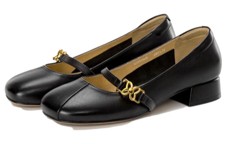 Shop (W) 아오캉 둥근코 캐주얼화 '블랙 버클' (Aokang round toe casual 'black buckle') 1234111049