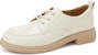 (Women) Aokang Round Toe Lace-Up 'Beige' 1224414012
