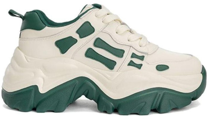 (Women) Aokang Round Toe Lace-Up 'Beige Green' 1224432022 Order (Women) Aokang Round Toe Lace-Up 'Beige Green' 1224432022