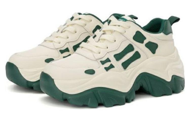 Lookbook (W) 奥康圆头系带‘米绿’ 1224432022