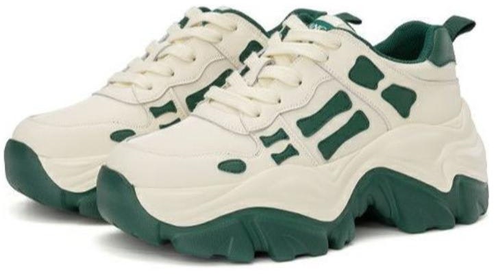 (Women) Aokang Round Toe Lace-Up 'Beige Green' 1224432022 Lookbook (Women) Aokang Round Toe Lace-Up 'Beige Green' 1224432022