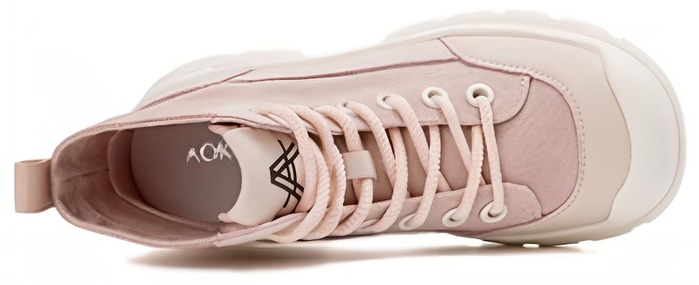 (Women) Aokang Round Toe Lace-Up Mid-Calf Boots 'Pink Martin' 1234913008 Shop (Women) Aokang Round Toe Lace-Up Mid-Calf Boots 'Pink Martin' 1234913008