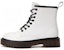 (W) Aokang But Kasut Tinggi Mid-Calf Martin Bertali Hujung Bulat 'Putih' 1224913038