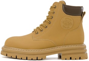 (Women) Aokang Round Toe Lace-Up Mid-Calf Martin Boots 'Yellow' 1224913059 (Women) Aokang Round Toe Lace-Up Mid-Calf Martin Boots 'Yellow' 1224913059