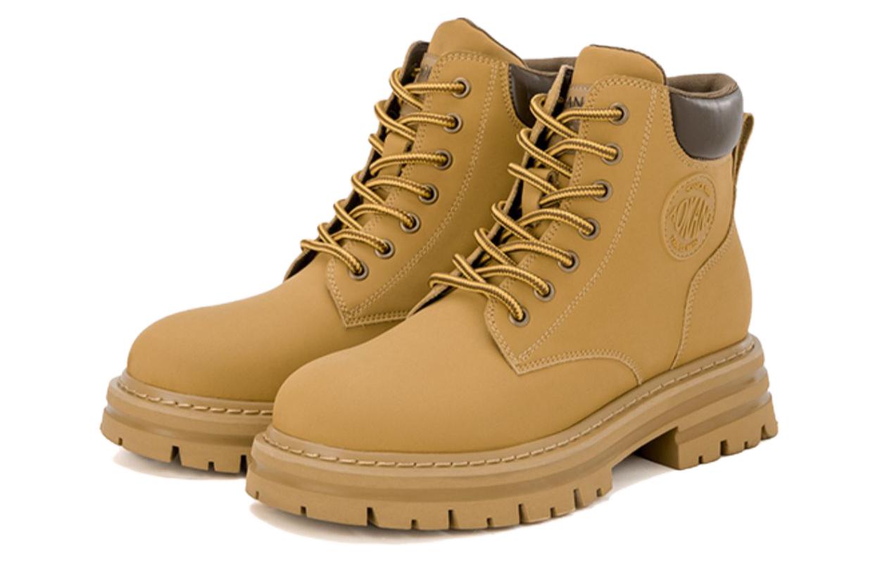 Lookbook (W) Botas Martin Aokang Amarillas hasta Media Pierna con Cordones y Punta Redonda 1224913059