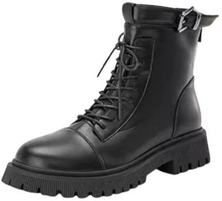 (Women) Aokang Round Toe Lace-Up Mid-Calf Martin Boots 'Black' 1224913022 Lookbook (Women) Aokang Round Toe Lace-Up Mid-Calf Martin Boots 'Black' 1224913022