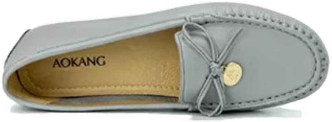 (Women) Aokang Round Toe Slip-On 'Blue' 1234321051 Purchase (Women) Aokang Round Toe Slip-On 'Blue' 1234321051