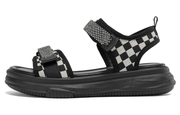 Buy (W) Sandalia Aokang 'Negra de Punta Abierta y Plana' 1234821089