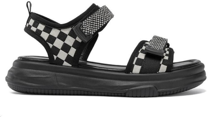 (Women) Aokang Sandal 'Black Open-Toe Flat' 1234821089 Order (Women) Aokang Sandal 'Black Open-Toe Flat' 1234821089