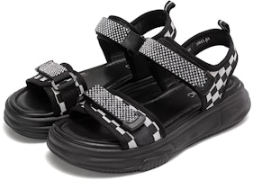 (W) (女性用)アオカン サンダル「ブラック オープントゥ フラット」1234821089 1234821089 Lookbook (W) (女性用)アオカン サンダル「ブラック オープントゥ フラット」1234821089 1234821089