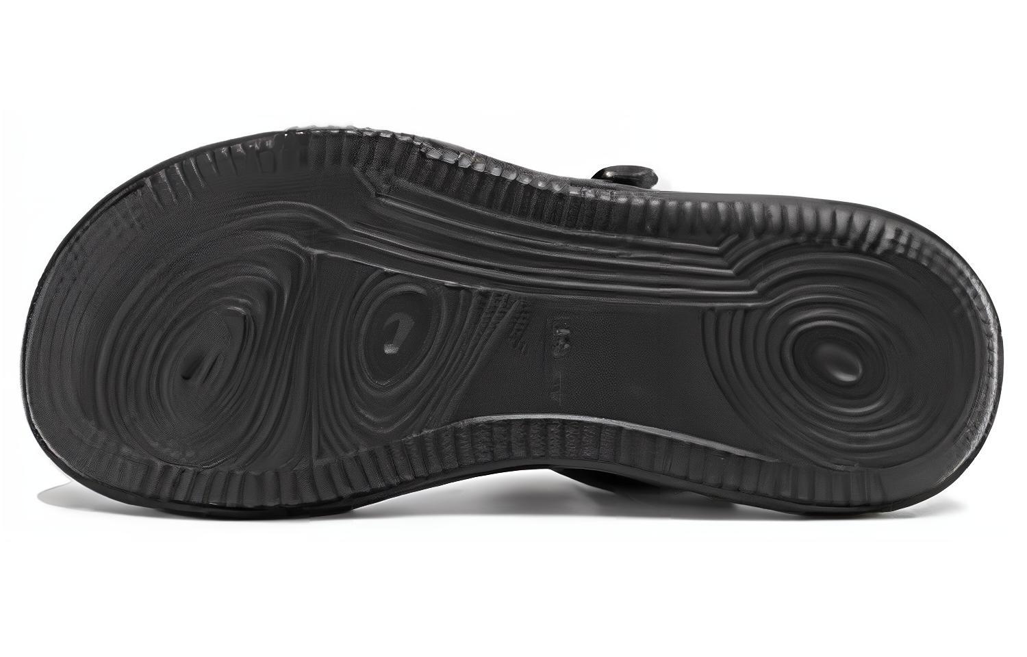 Shop (W) Sandalia Aokang 'Negra de Punta Abierta y Plana' 1234821089