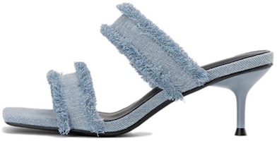 (Women) Aokang Sandals 'Light Blue Fringe Slip-On' 1234811117 (Women) Aokang Sandals 'Light Blue Fringe Slip-On' 1234811117