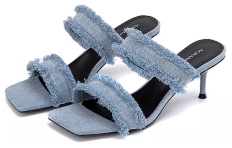 Lookbook (W) Sandal Aokang 'Slip-On Rumbai Biru Muda' 1234811117