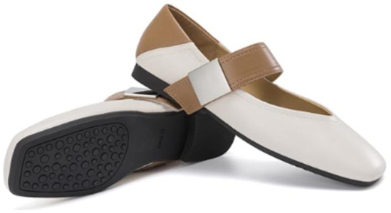 (W) Aokang Piel de Oveja 'Punta Cuadrada Francesa Beige Marrón' 1234221030 Shop (W) Aokang Piel de Oveja 'Punta Cuadrada Francesa Beige Marrón' 1234221030