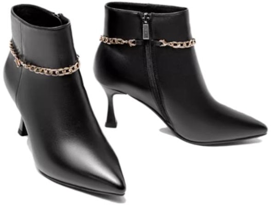 (Women) Aokang Sheepskin Ankle Boots 'Black Temperament Pointed Toe with Velvet Lining' 1214011007 Lookbook (Women) Aokang Sheepskin Ankle Boots 'Black Temperament Pointed Toe with Velvet Lining' 1214011007