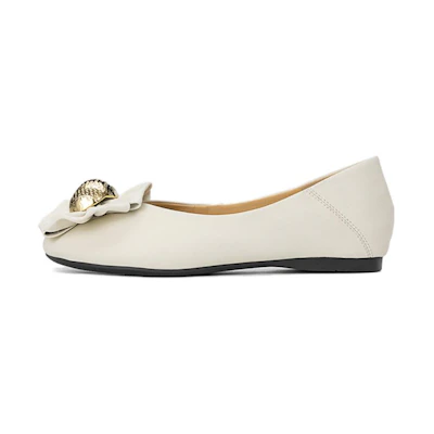 (W) Aokang Sheepskin Casual Shoes 'Sweet Temperament Beige'