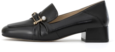 (Women) Aokang Sheepskin Leather 'Elegant Comfort Versatile Casual Shoe Black' 1234114006 (Women) Aokang Sheepskin Leather 'Elegant Comfort Versatile Casual Shoe Black' 1234114006