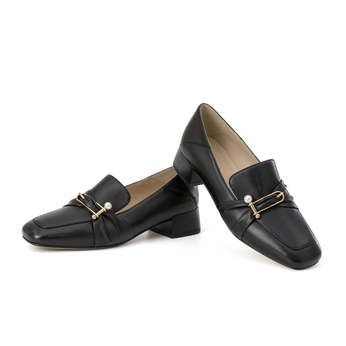 (W) Aokang Sheepskin Leather 'Elegant CMFT Versatile Casual Shoe Black' 圖 4