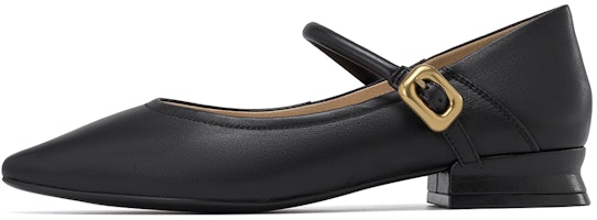 (Women) Aokang Sheepskin Pointed Toe Buckle 'Comfort Casual Flats' 1234211077 (Women) Aokang Sheepskin Pointed Toe Buckle 'Comfort Casual Flats' 1234211077
