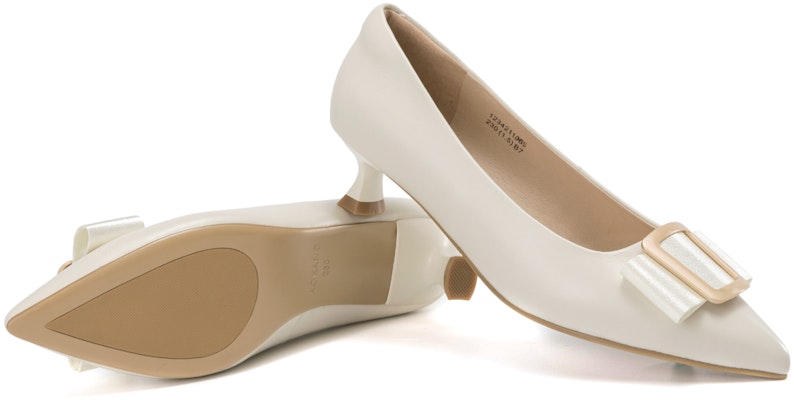 (Women) Aokang Sheepskin Pointed Toe Slip-On Stiletto High Heels 4cm 'Comfort' 1234211063 2