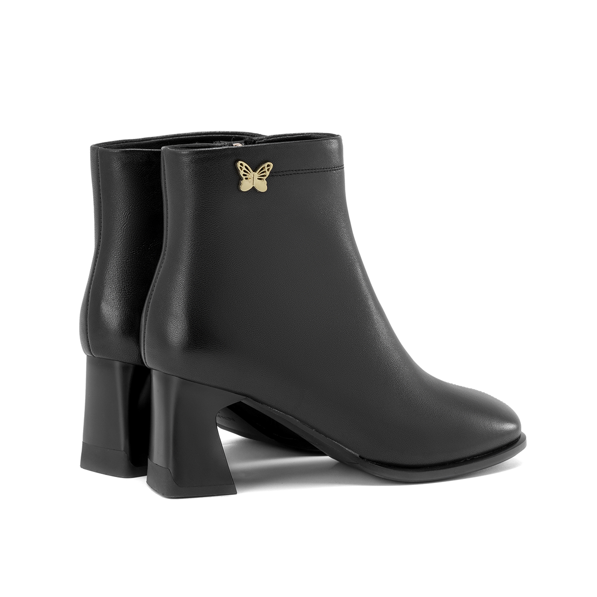 (W) Aokang Sheepskin Short Boots 'Black' 'Casual CMFT Versatile' 圖 3