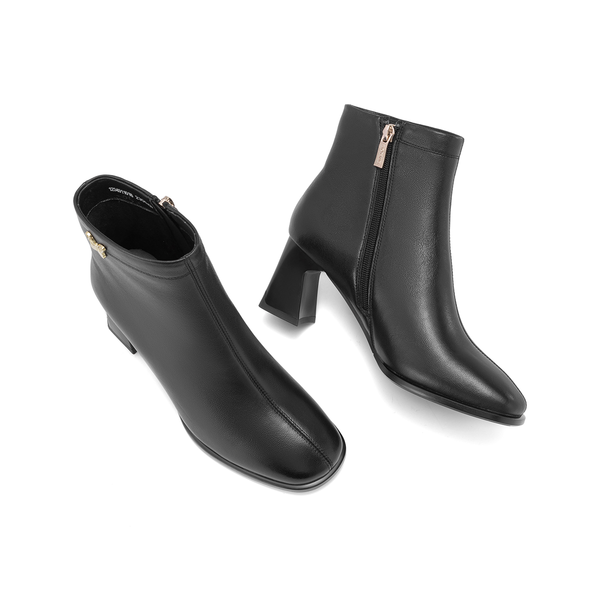 (W) Aokang Sheepskin Short Boots 'Black' 'Casual CMFT Versatile' 圖 4