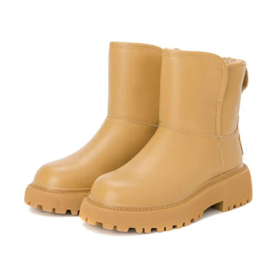 (W) Aokang Short Snow Boots 'Yellow'