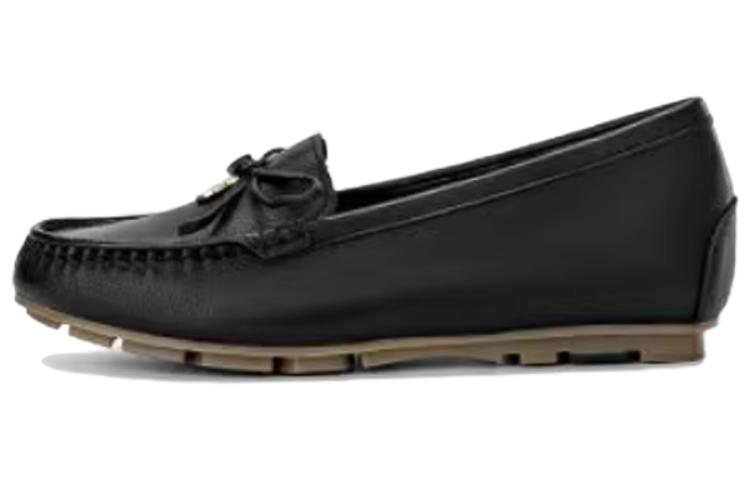 (Women) Aokang Slip-On Round Toe Casual Flat 'Black' 1234321049