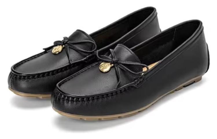 Lookbook (Women) Aokang Slip-On Round Toe Casual Flat 'Black' 1234321049