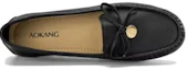 Purchase (Women) Aokang Slip-On Round Toe Casual Flat 'Black' 1234321049