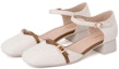 Lookbook (W) Kasut Tumit Blok Gesper Persegi Aokang 'Beige' 1234711013