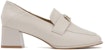 (W) Aokang Square Toe 'Tumit Blok Beige' 1234414023