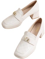 (W) (女性用) Aokang スクエアトゥ「ベージュブロックヒール」1234414023 1234414023 Shop (W) (女性用) Aokang スクエアトゥ「ベージュブロックヒール」1234414023 1234414023