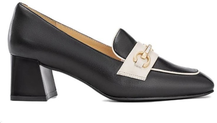(Women) Aokang Square Toe High Heel Loafer 'Black Casual' 1224414051 Order (Women) Aokang Square Toe High Heel Loafer 'Black Casual' 1224414051
