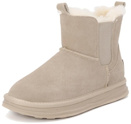 (Women) Aokang Suede Comfort Plus Velvet Mid-Calf Snow Boots 'Grey' 1224021028 Buy (Women) Aokang Suede Comfort Plus Velvet Mid-Calf Snow Boots 'Grey' 1224021028