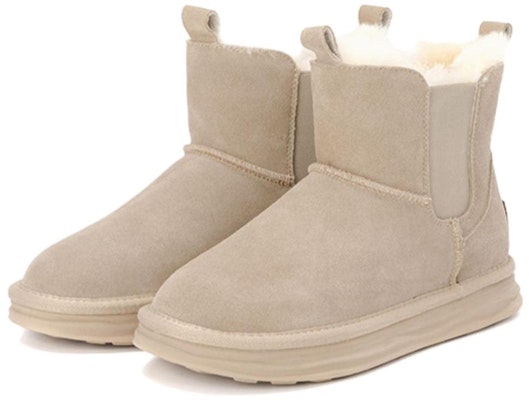 (Women) Aokang Suede Comfort Plus Velvet Mid-Calf Snow Boots 'Grey' 1224021028 Order (Women) Aokang Suede Comfort Plus Velvet Mid-Calf Snow Boots 'Grey' 1224021028