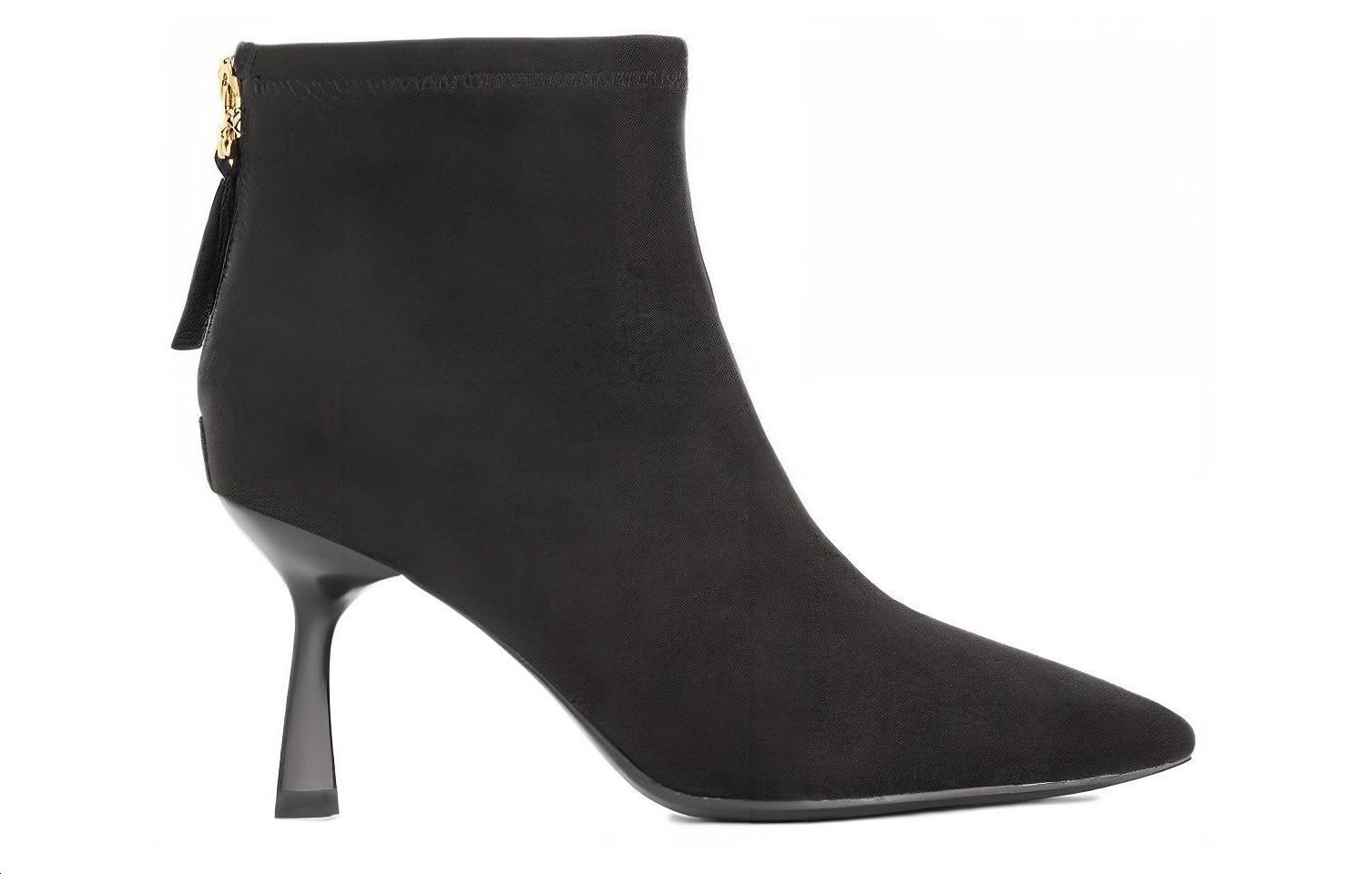 (W) Aokang Suede Fashion Versatile Ankle Boot 'Black' 圖 2