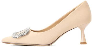 (Women) Aokang Suede Light Pink 'Fashion Temperament Stiletto' 1234111079 (Women) Aokang Suede Light Pink 'Fashion Temperament Stiletto' 1234111079