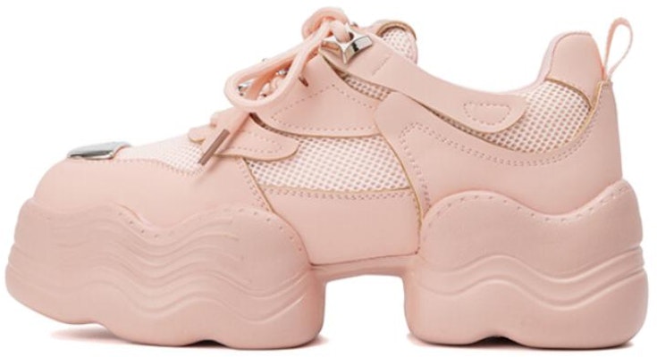 奧康AOKANG 合成革 厚底增高 低幫 老爹鞋 女款 粉色 Buy 奧康AOKANG 合成革 厚底增高 低幫 老爹鞋 女款 粉色