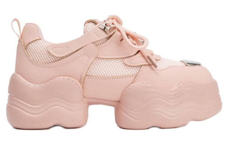 Order 奧康AOKANG 合成革 厚底增高 低幫 老爹鞋 女款 粉色