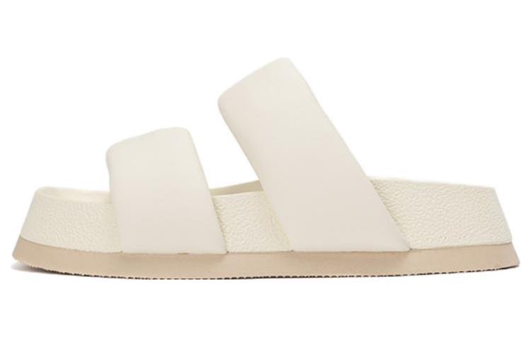(W) Aokang Synthetic Leather Fashion Soft Sole Slide 'Beige'