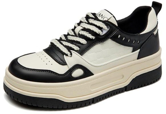 (W) Aokang Kasut Kulit Sintetik Bertapak Rendah 'Beige Hitam' 1234322036 Lookbook (W) Aokang Kasut Kulit Sintetik Bertapak Rendah 'Beige Hitam' 1234322036